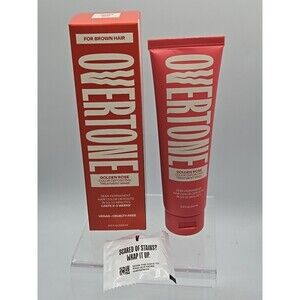 Overtone Color Depositing Treatment Mask - Golden Rose 4.5 Oz.  For Brown Hair